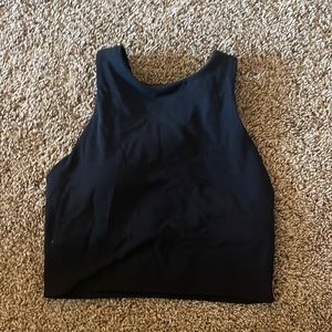 athleta black tank top/sports bra
